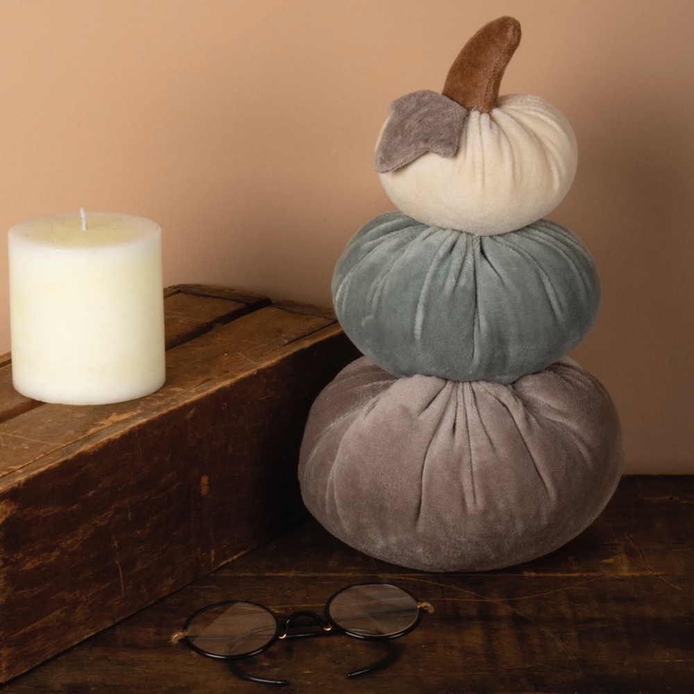 Gray and Sage Pumpkin Stack | Primitives by Kathy